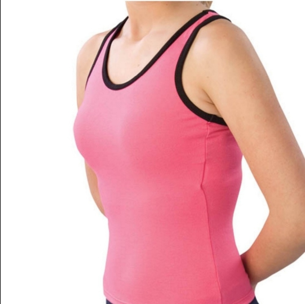 NWT Pizzazz Youth Trimmed Racer Back Top
